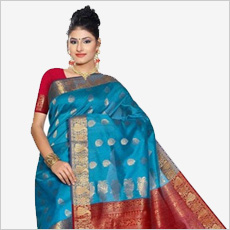 Women in silk sari